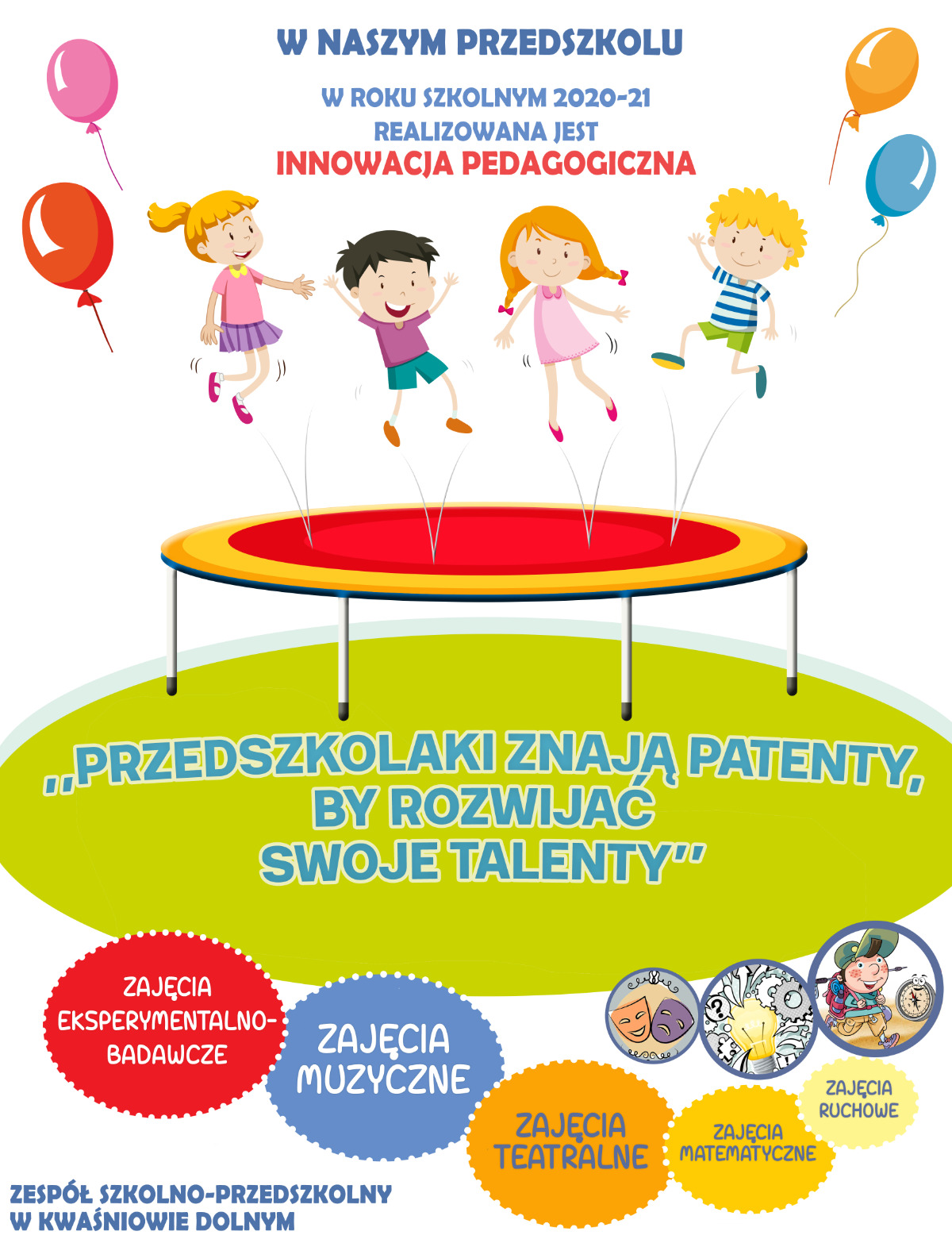 Innowacja „Przedszkolaki znają patenty, by rozwijać swoje talenty”